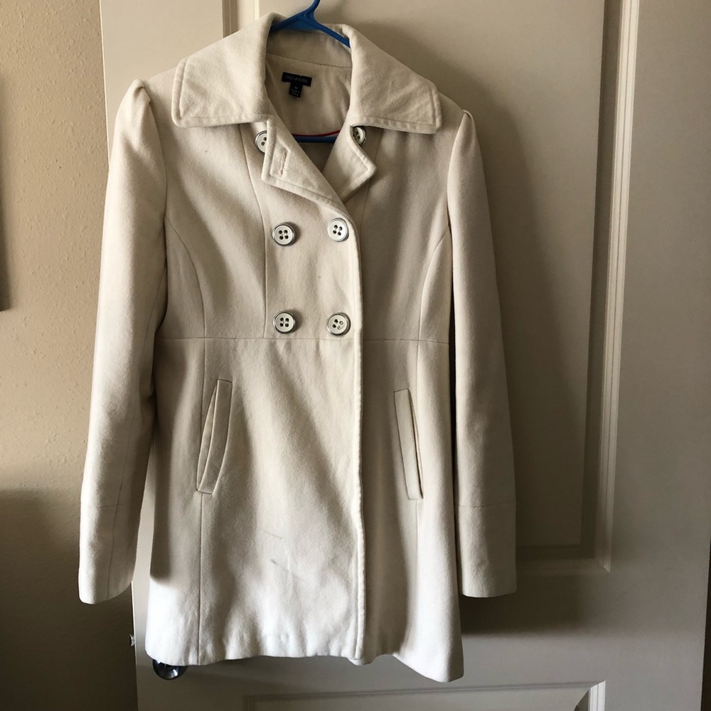 Maurice’s Cream Ivory Peacoat
